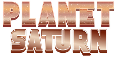 Planet Saturn word logo design © GraphicsRF