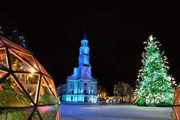 Kaunas, Lithuania 12-02-2021
Warm Christmas in Kaunas, a wonderful, cozy Christmas town, a fair of...