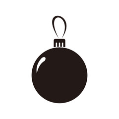Christmas balls icon vector illustration symbol