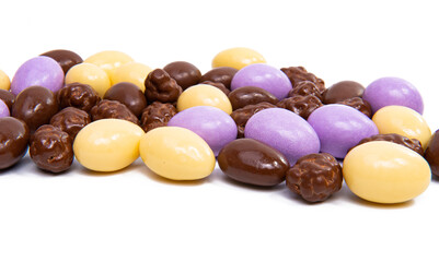 chocolate covered nut isolated