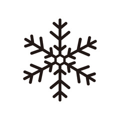 Snowflake icon vector illustration symbol