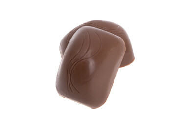 chocolate candies isolated