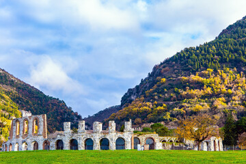 Ruins of a Roman amphitheater