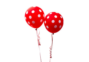 Balloon with polka dots, isolated © ksena32