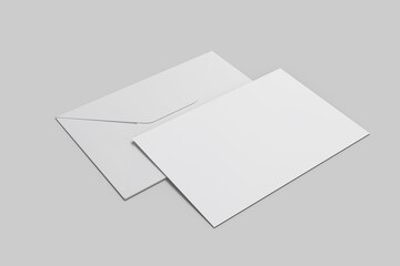 Blank Postcard & Invitation card mockup template