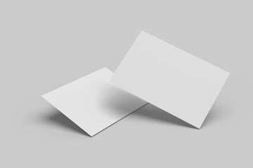 Blank Postcard & Invitation card mockup template