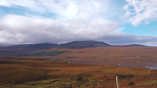 4K Landscape with the mountains in Scotland.