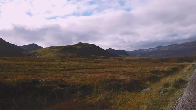 4K Landscape with the mountains, Scotland.