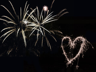 Feuerwerk zu Silvester