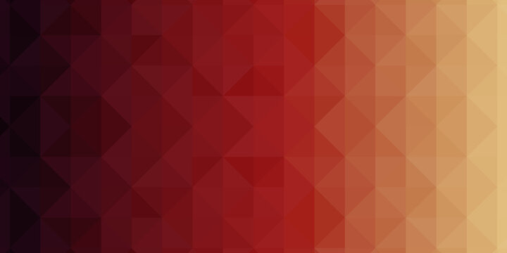 Abstract burgundy low-polygons generative background, illustration. Triangular pixelation.