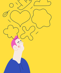 Happiness - happy smiling people portraits, emotion concept