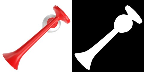 3D rendering illustration of an air horn