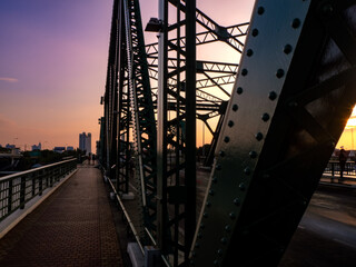 Saphan phut known as Memorial Bridge is a bascule bridge over the Chao Phraya River in Bangkok, Thailand