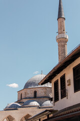 Beautiful mosque and amazing blue sky