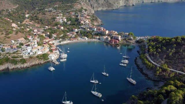 Assos village in Kefalonia, Greece