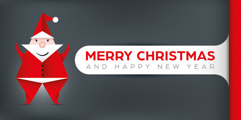 Merry Christmas greeting card template