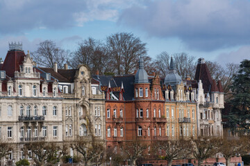 Historische Hausfassaden in Konstanz am Bodensee