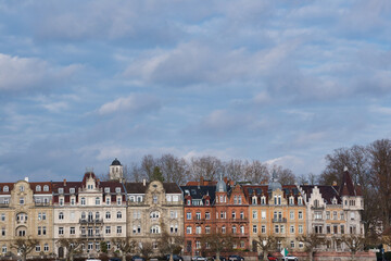 Historische Hausfassaden in Konstanz am Bodensee