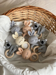 basket with accessories
