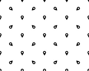 map pin, vector seamless pattern, Editable can be used for web page backgrounds, pattern fills