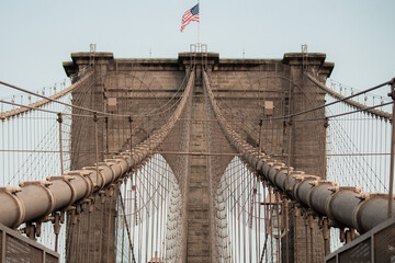 Fototapeta premium New York City street photo with buildings during clear day