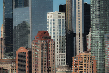 Obraz premium New York City street photo with buildings during clear day