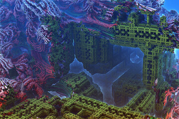 Struggle between nature and buildings.