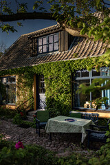 Denmark stock photo with clear skies, greenery and nature