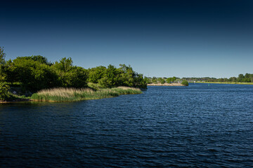Fototapeta premium Denmark stock photo with clear skies, greenery and nature