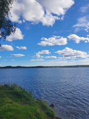 clouds over the lake
