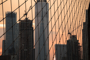 New York City street photo with buildings during clear day