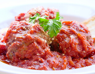 Meatballs with tomato sauce