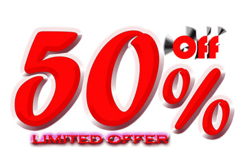 Limited offer with 50 percent off business sticker poster