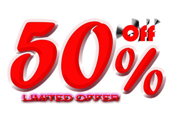 Limited offer with 50 percent off business sticker poster
