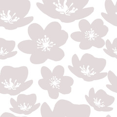 flowers seamless pattern vector