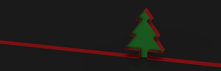 Christmas background with tree continuous