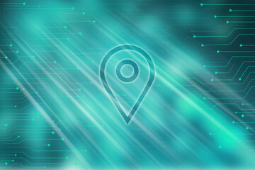 2d rendering navigation background concept
