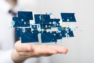holding letter icon,email icons .Contact us by newsletter email and protect your personal...