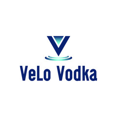 v water drop business logo design