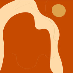 Abstract Wallpaper line art with geometric figures and lines