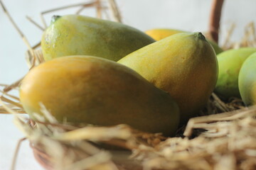 The Gir Kesar mango, also called Kesar, is a mango cultivar grown in the foothills of Girnar in Gujarat, western India. It is known for its bright orange coloured pulp.