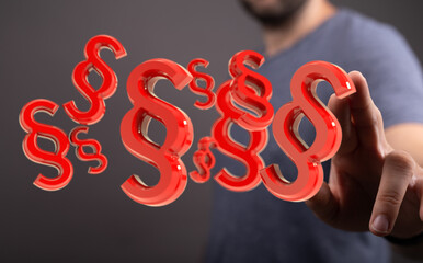 Law and justice concept digital