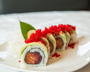 Tuna Sushi Roll with Avocado