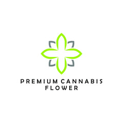 leaf flower abstract logo design