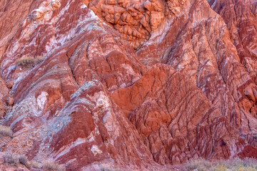 USA, Utah. Grand Staircase Escalante National Monument, soft eroded sediments which comprise rock...