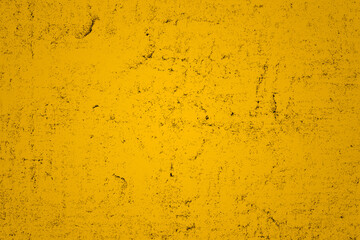 Yellow grunge concrete wall background texture