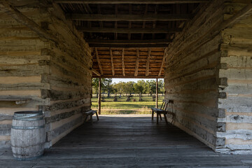 Fototapeta na wymiar Lyndon B. Johnson Event Center, Johnson grandparent's farm. Johnson City, Texas.