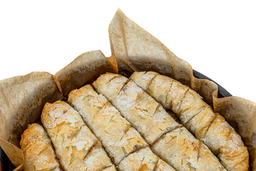 fresh apple pie with sugar