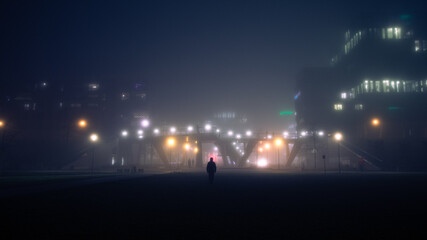 Foggy city