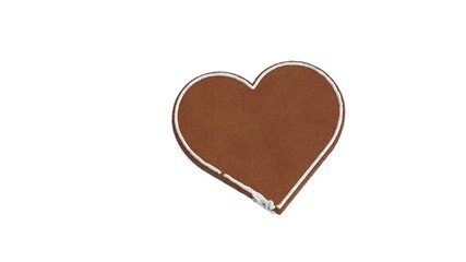 3d rendering of gingerbread symbol of like isolated on white background